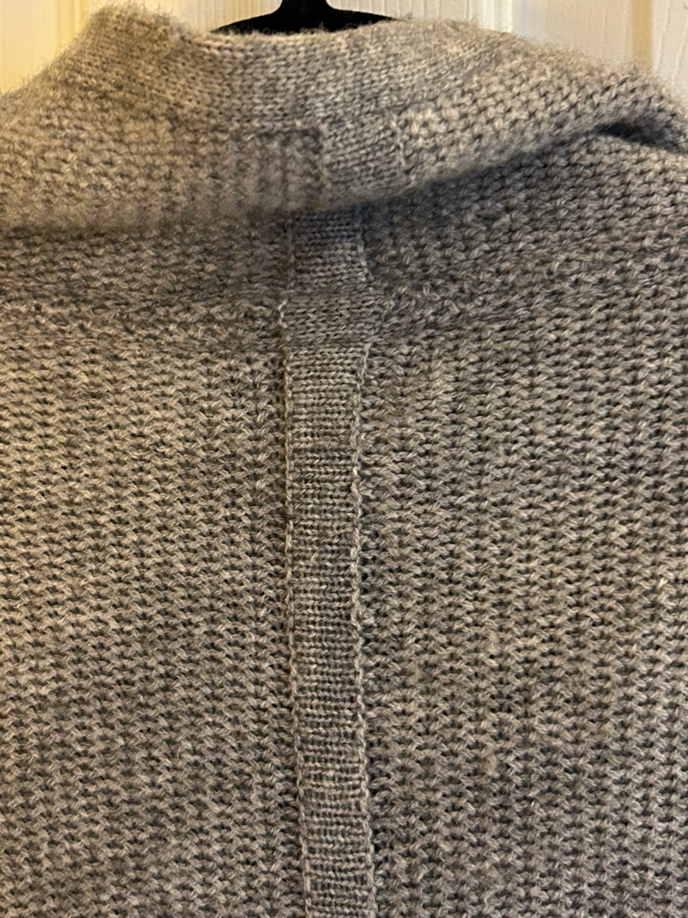 REPEAT Silver Edition Wool Cashmere Blend Wrap Cardigan Draped Cowl Neck - Picture 7 of 15
